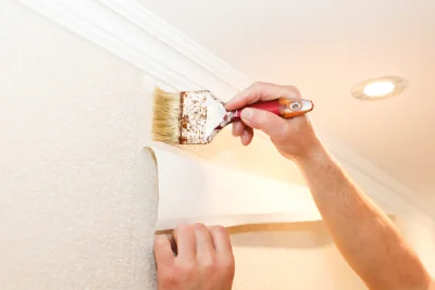 Pose de papier peint à Saint-Théodorit — revêtements muraux et toiles de verre